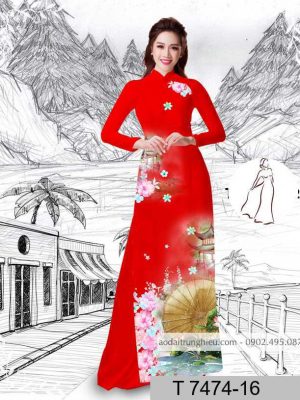 Vải áo dài hoa sen kiểu mới AD T7474 30 1589940637 924 vai ao dai vai ao dai dep ad