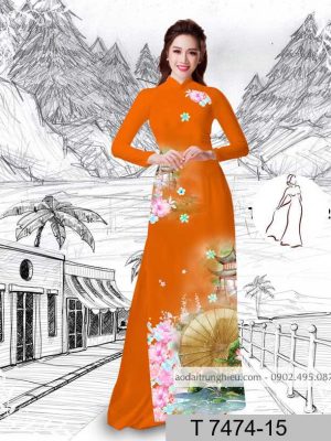 Vải áo dài hoa sen kiểu mới AD T7474 33 1589940638 314 vai ao dai vai ao dai dep ad