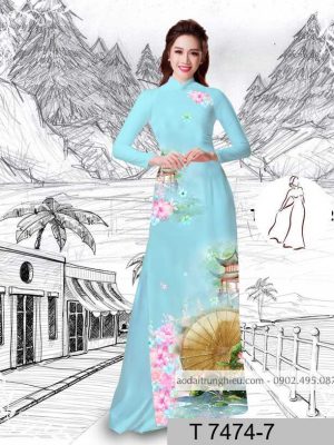 Vải áo dài hoa sen kiểu mới AD T7474 40 1589940639 204 vai ao dai vai ao dai dep ad
