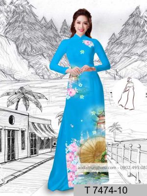Vải áo dài hoa sen kiểu mới AD T7474 44 1589940639 686 vai ao dai vai ao dai dep ad