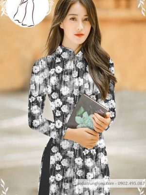 Vải áo dài hoa đều thiết kế 2020 AD T7471 13 1589940905 495 vai ao dai vai ao dai dep ad