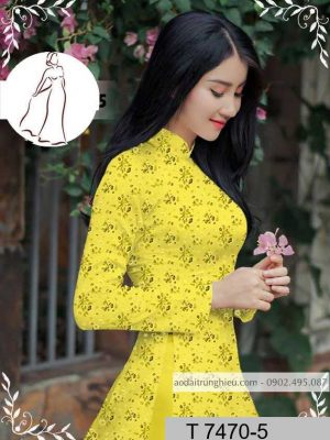 Vải áo dài hoa đều mới ra AD T7470 25 1589940995 227 vai ao dai vai ao dai dep ad