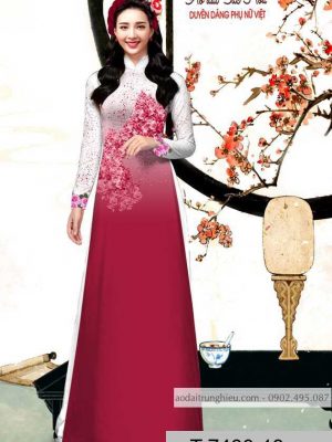Vải áo dài hoa hồng kiểu mới AD T7480 20 1590028696 934 vai ao dai vai ao dai dep ad