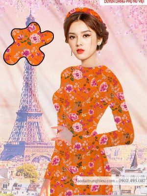 Vải áo dài hoa hồng đều thiết kế 2020 AD T7479 29 1590028819 520 vai ao dai vai ao dai dep ad