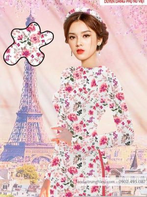 Vải áo dài hoa hồng đều thiết kế 2020 AD T7479 26 1590028819 53 vai ao dai vai ao dai dep ad
