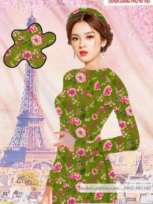Vải áo dài hoa hồng đều thiết kế 2020 AD T7479 40 1590028821 380 vai ao dai vai ao dai dep ad