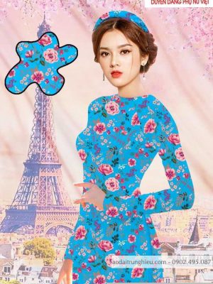Vải áo dài hoa hồng đều thiết kế 2020 AD T7479 39 1590028821 913 vai ao dai vai ao dai dep ad