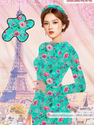 Vải áo dài hoa hồng đều thiết kế 2020 AD T7479 42 1590028822 162 vai ao dai vai ao dai dep ad