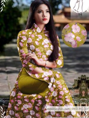 Vải áo dài hoa đều AD thiết kế 2020 AD 24 1590030017 406 vai ao dai vai ao dai dep ad
