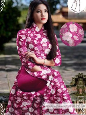 Vải áo dài hoa đều AD thiết kế 2020 AD 32 1590030018 88 vai ao dai vai ao dai dep ad