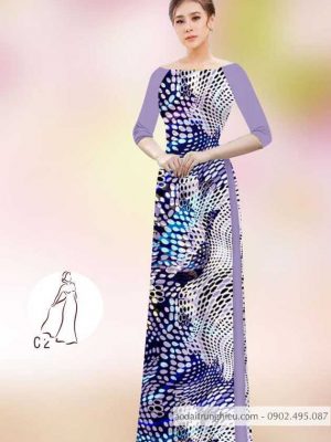 Vải áo dài hoa văn 3D kiểu mới AD 14451 27 1590120976 81 vai ao dai vai ao dai dep ad