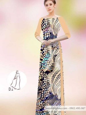 Vải áo dài hoa văn 3D kiểu mới AD 14451 35 1590120977 139 vai ao dai vai ao dai dep ad