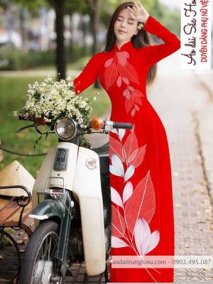 Vải áo dài hình lá mới ra AD C2884 37 1590121213 291 vai ao dai vai ao dai dep ad