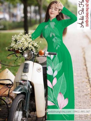Vải áo dài hình lá mới ra AD C2884 40 1590121214 893 vai ao dai vai ao dai dep ad