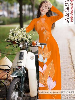 Vải áo dài hình lá mới ra AD C2884 39 1590121214 899 vai ao dai vai ao dai dep ad