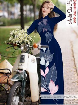 Vải áo dài hình lá mới ra AD C2884 47 1590121215 509 vai ao dai vai ao dai dep ad