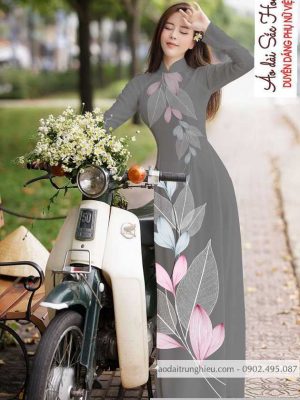 Vải áo dài hình lá mới ra AD C2884 45 1590121215 548 vai ao dai vai ao dai dep ad