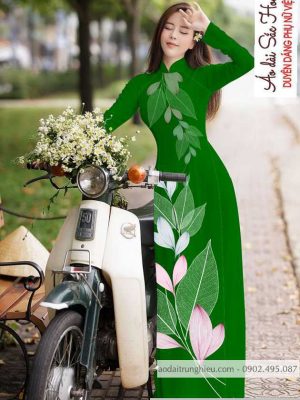 Vải áo dài hình lá mới ra AD C2884 46 1590121215 803 vai ao dai vai ao dai dep ad
