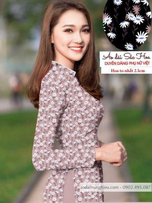 Vải áo dài cúc nhí mới ra AD T7140 16 1590121931 518 vai ao dai vai ao dai dep ad