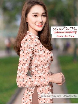 Vải áo dài cúc nhí mới ra AD T7140 20 1590121931 653 vai ao dai vai ao dai dep ad