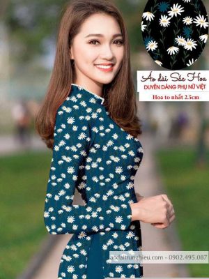 Vải áo dài cúc nhí mới ra AD T7140 18 1590121931 726 vai ao dai vai ao dai dep ad