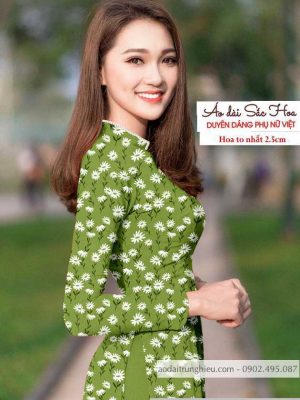 Vải áo dài cúc nhí mới ra AD T7140 27 1590121932 315 vai ao dai vai ao dai dep ad