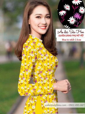 Vải áo dài cúc nhí mới ra AD T7140 26 1590121932 520 vai ao dai vai ao dai dep ad
