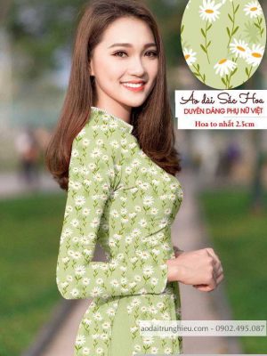 Vải áo dài cúc nhí mới ra AD T7140 22 1590121932 801 vai ao dai vai ao dai dep ad