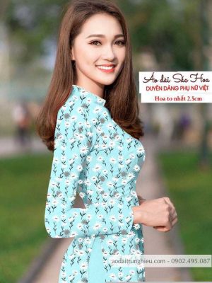 Vải áo dài cúc nhí mới ra AD T7140 24 1590121932 928 vai ao dai vai ao dai dep ad