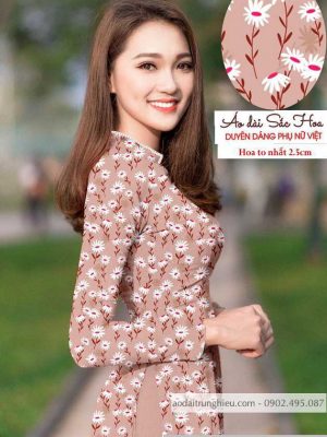 Vải áo dài cúc nhí mới ra AD T7140 28 1590121933 12 vai ao dai vai ao dai dep ad