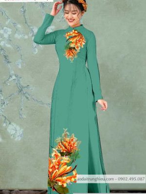 Vải áo dài hoa ly kiểu mới AD T7138 22 1590122053 525 vai ao dai vai ao dai dep ad