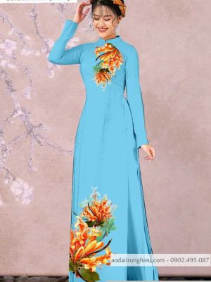 Vải áo dài hoa ly kiểu mới AD T7138 28 1590122054 210 vai ao dai vai ao dai dep ad