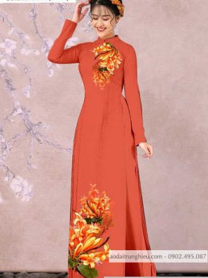 Vải áo dài hoa ly kiểu mới AD T7138 29 1590122054 412 vai ao dai vai ao dai dep ad
