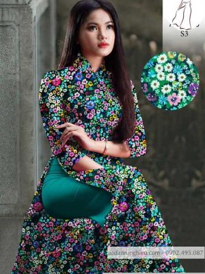 Vải áo dài hoa nhí mới ra AD 10521 32 1590122414 587 vai ao dai vai ao dai dep ad