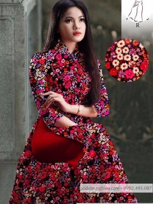 Vải áo dài hoa nhí mới ra AD 10521 29 1590122414 817 vai ao dai vai ao dai dep ad