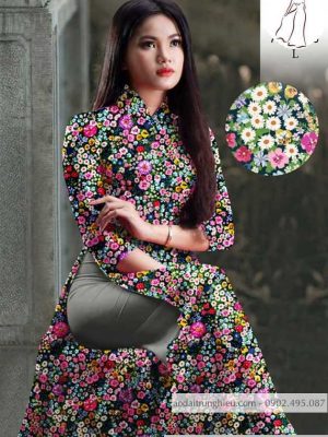 Vải áo dài hoa nhí mới ra AD 10521 30 1590122414 859 vai ao dai vai ao dai dep ad