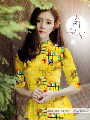 Vải áo dài hoa văn mới ra AD 14467 37 1590122536 669 vai ao dai vai ao dai dep ad