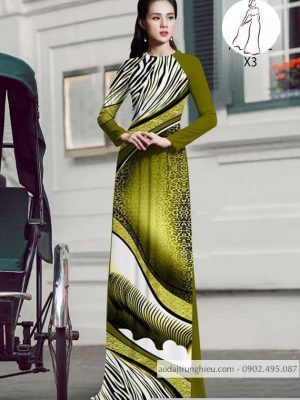 Vải áo dài hoa văn lập thể kiểu mới AD 9979 22 1590201247 155 vai ao dai vai ao dai dep ad