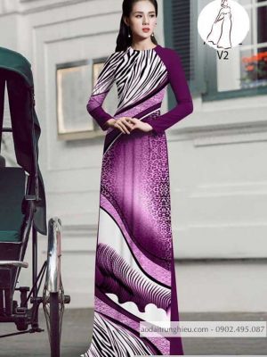 Vải áo dài hoa văn lập thể kiểu mới AD 9979 24 1590201248 942 vai ao dai vai ao dai dep ad