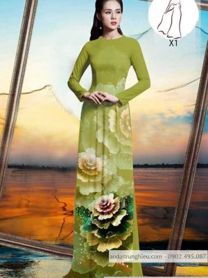 Vải áo dài hoa 3D mới ra AD 10516 23 1590381403 110 vai ao dai vai ao dai dep ad