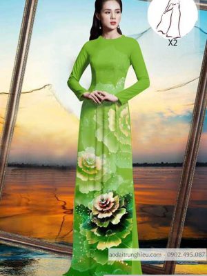 Vải áo dài hoa 3D mới ra AD 10516 33 1590381404 191 vai ao dai vai ao dai dep ad