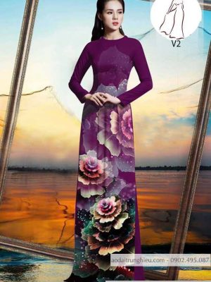 Vải áo dài hoa 3D mới ra AD 10516 36 1590381405 815 vai ao dai vai ao dai dep ad