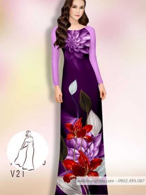 Vải áo dài hoa in 3D mới ra AD 14461 22 1590381525 718 vai ao dai vai ao dai dep ad