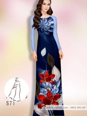 Vải áo dài hoa in 3D mới ra AD 14461 25 1590381526 381 vai ao dai vai ao dai dep ad