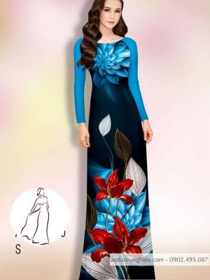 Vải áo dài hoa in 3D mới ra AD 14461 29 1590381526 785 vai ao dai vai ao dai dep ad