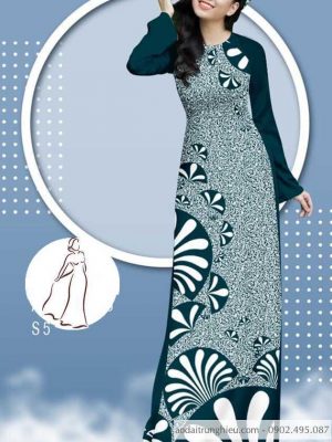 Vải áo dài hoa 3D thiết kế 2020 AD B6610 25 1590381759 463 vai ao dai vai ao dai dep ad