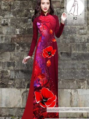 Vải áo dài hoa 3D mới ra AD 10407 26 1590381879 885 vai ao dai vai ao dai dep ad