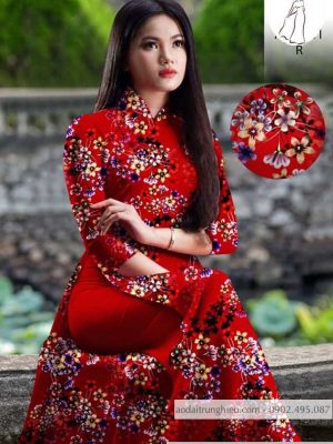 Vải áo dài hoa đều kiểu mới AD 10533 25 1590382001 132 vai ao dai vai ao dai dep ad