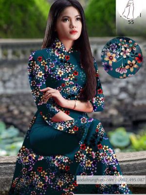 Vải áo dài hoa đều kiểu mới AD 10533 30 1590382002 227 vai ao dai vai ao dai dep ad