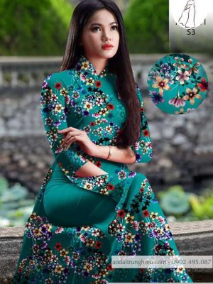 Vải áo dài hoa đều kiểu mới AD 10533 34 1590382003 207 vai ao dai vai ao dai dep ad